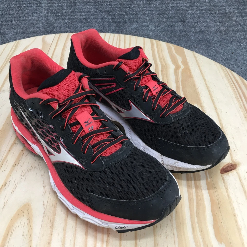 Mizuno Shoes Womens 8.5 Wave Inspire 11 Athletic Sneakers J1GD154404 Black Red - Image 3 of 4