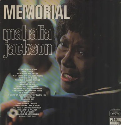 Mahalia Jackson Memorial Disques Vogue 2xVinyl LP