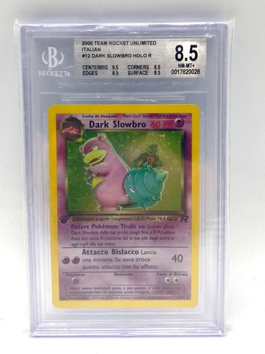 Dark Slowbro (1st Edition) graded BGS 8.5 for sale on eBay