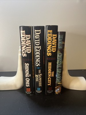 David Eddings Fantasy Hardcover Lot + Crystal Dragon Del Rey HC All 1st Editions