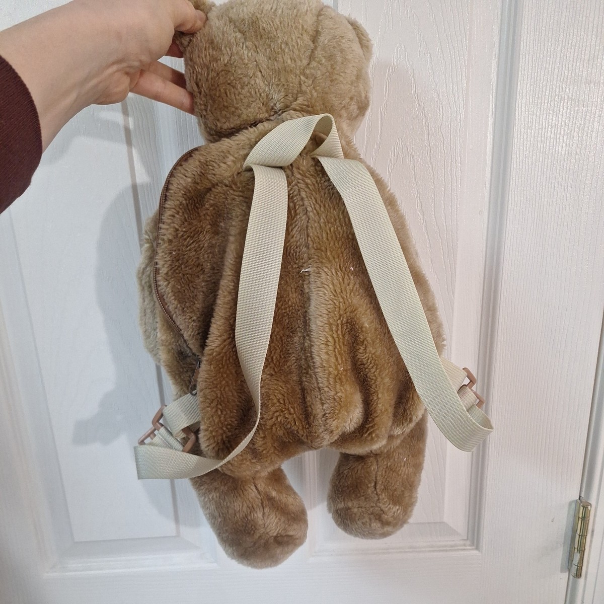 Vtg teddy bear backpack 90s Light Brown Children's Plush Stuffed