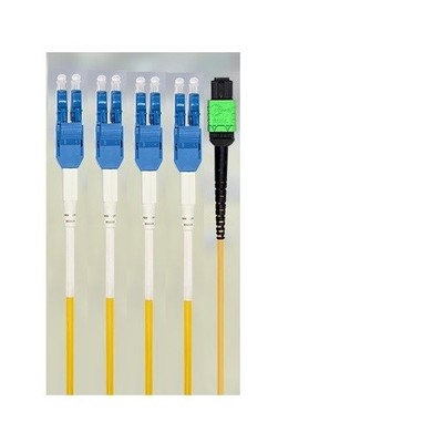 MPO-LC Harness Cables 8 Fibers Singlemode OS2 MPO APC Female To LC UPC Switches