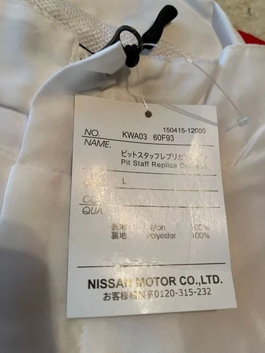 Nissan Nismo Motul Autech Pit Staff Replica Jacket L White Red Black image 11
