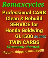 88-2000 Honda Goldwing 1500 Professional CARB CLEAN & REBUILD SERVICE GL1500 