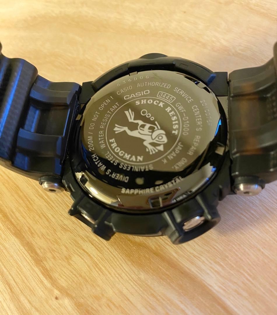 Casio G-Shock Frogman GWF-D1000-1JF Depth Sensor Diver Watch Master of G
