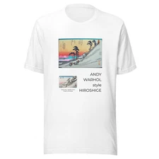 Hiroshige Ukiyoe Pop Art – (AI Andy Warhol Style) Unisex t-shirt Kameyama