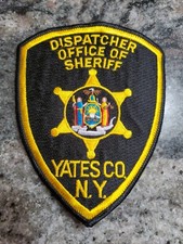 Parche Despachador del Sheriff del Condado de Yates RARO Nueva York