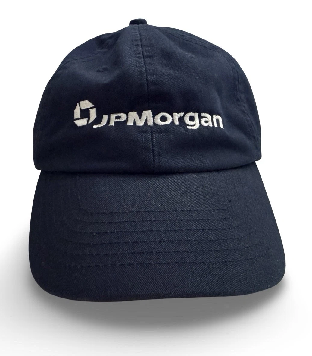 Rare! Vintage JP Morgan Chase Life & Annuity Strap Wall Street Finance Cap Hat