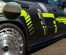 CUP Seitenschweller +Wing hinten aus ABS f&uuml;r Mercedes AMG GLS 63 4Matic OEM