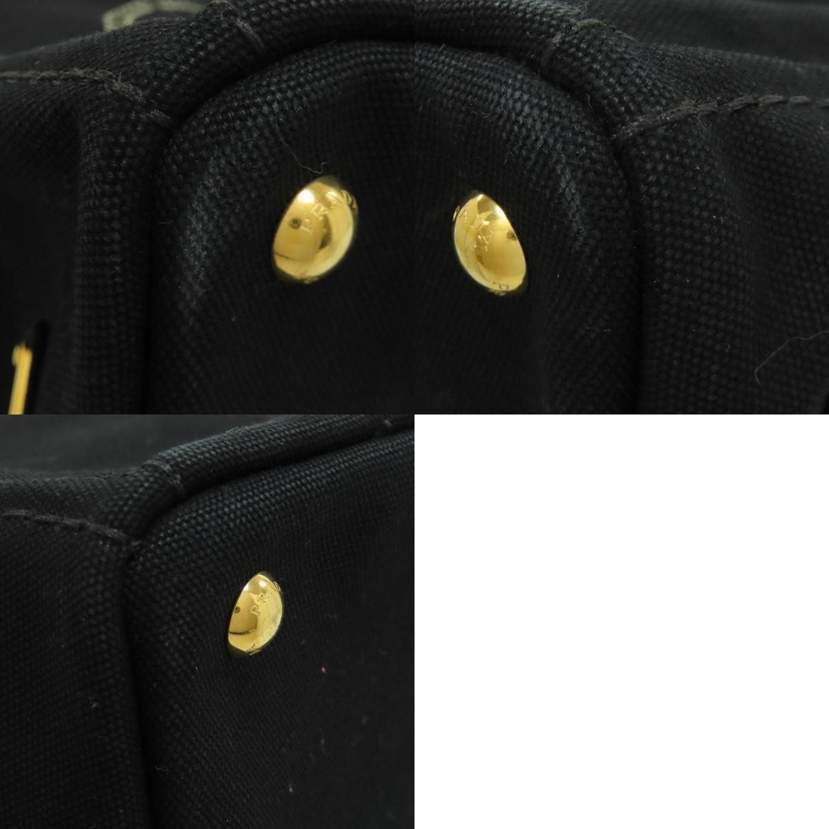 PRADA Canapa Mini 2WAY Handbag Canvas Ladies Used from japan thumbnail 10
