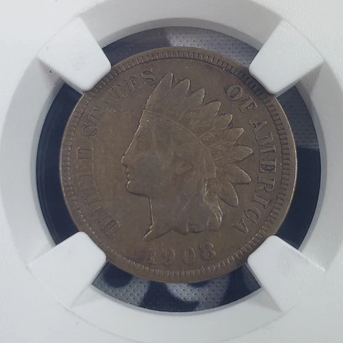 1908-S Indian Head Cent - NGC Graded VF Details Environmental Damage