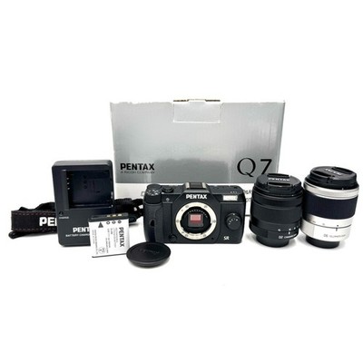 Mint w/Box] Pentax Q7 Black 02 & 06 Double Zoom Kit From Japan | eBay