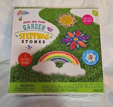 Grafix Mold & Paint Garden Stepping Stones Ages 5+ 3 Fun Molds Included