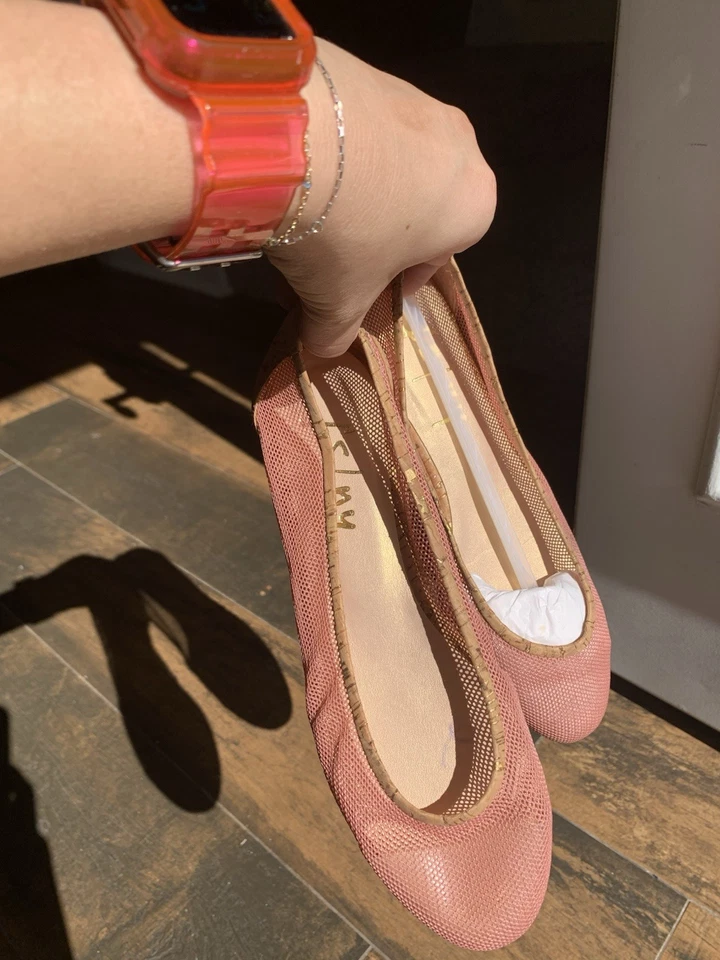 Bailarina plana FS/NY MUJER talla 6 malla rosa claro! ¡Nunca usado! Foto 2 de 4