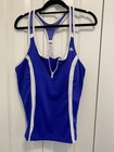 ZeroXposur Women's Swimming Top Blue and White Size 14 — photo 1