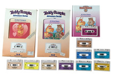 Teddy Ruxpin Bear Vintage Worlds of Wonder Books Cassette 12Tapes 3 Books 2 NIB