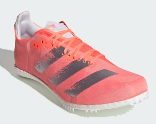 Adidas Track Spikes Mens Size 11 Adizero Avanti Boost Signal Coral Silver EE4613