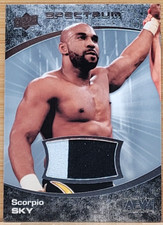 2021 UPPER DECK AEW SPECTRUM SCORPIO SKY MULTI COLOR  RELIC