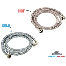 Stainless Steel Washing Machine Hose – Single-Sided 90 Degree Elbow Connection