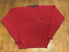 Nautica Vintage Mens Cable Knit Sweater Large