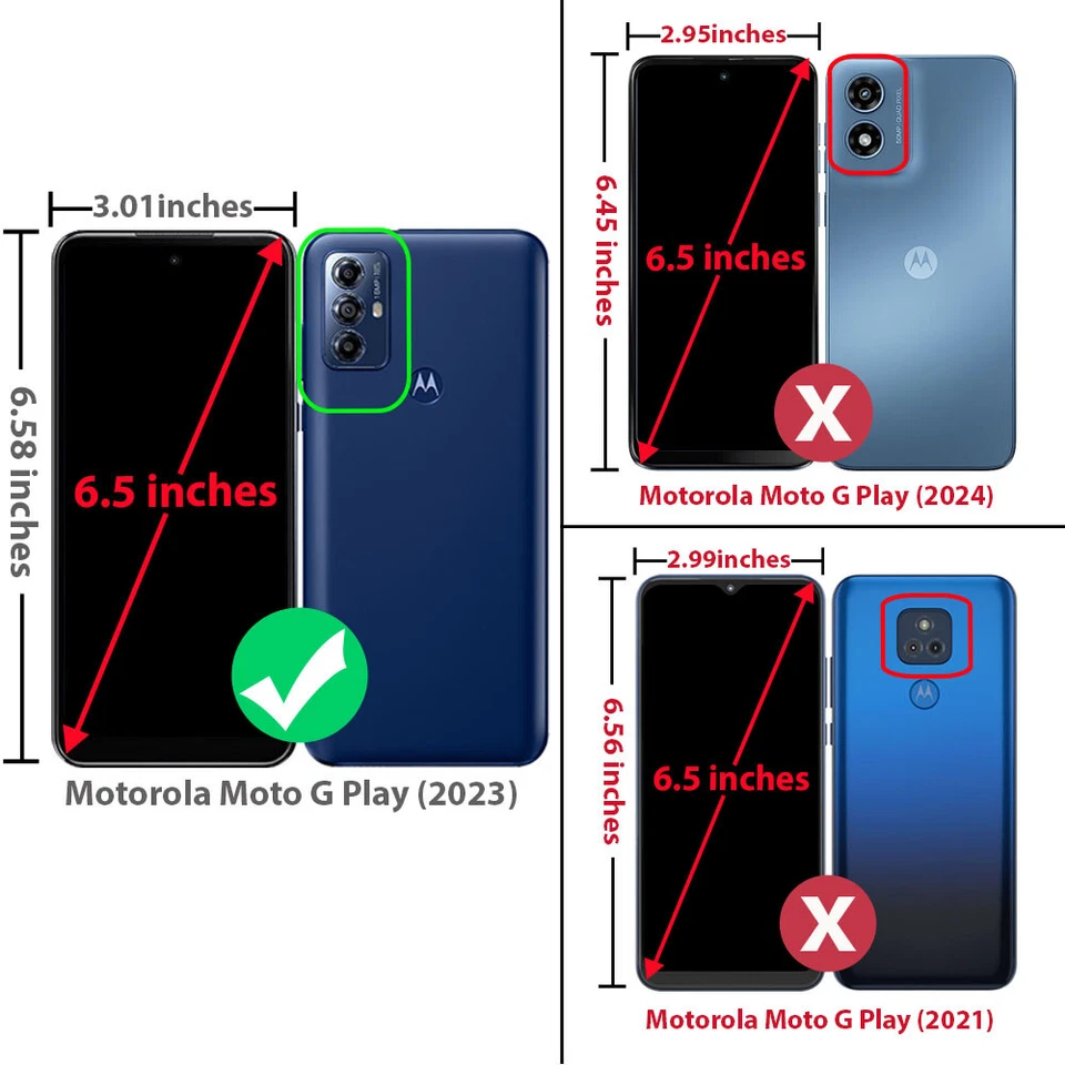 Funda con anillo magnético de metal para Motorola Moto G Play 2023 + vidrio templado Foto 3 de 4