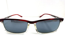 Men's Sunglasses ALAIN MIKLI STARCK SH 5019 0003/4D Red Clear/Blue Lenses 56mm