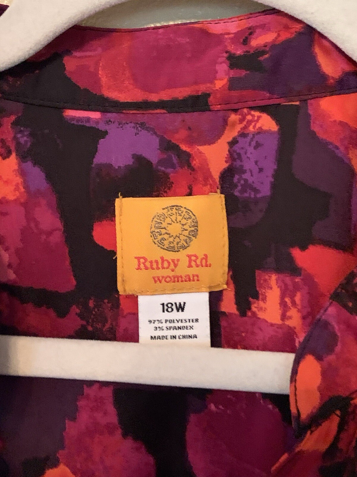 Ruby Rd. Long Sleeve Button Front Blouse Size 18W… - image 3