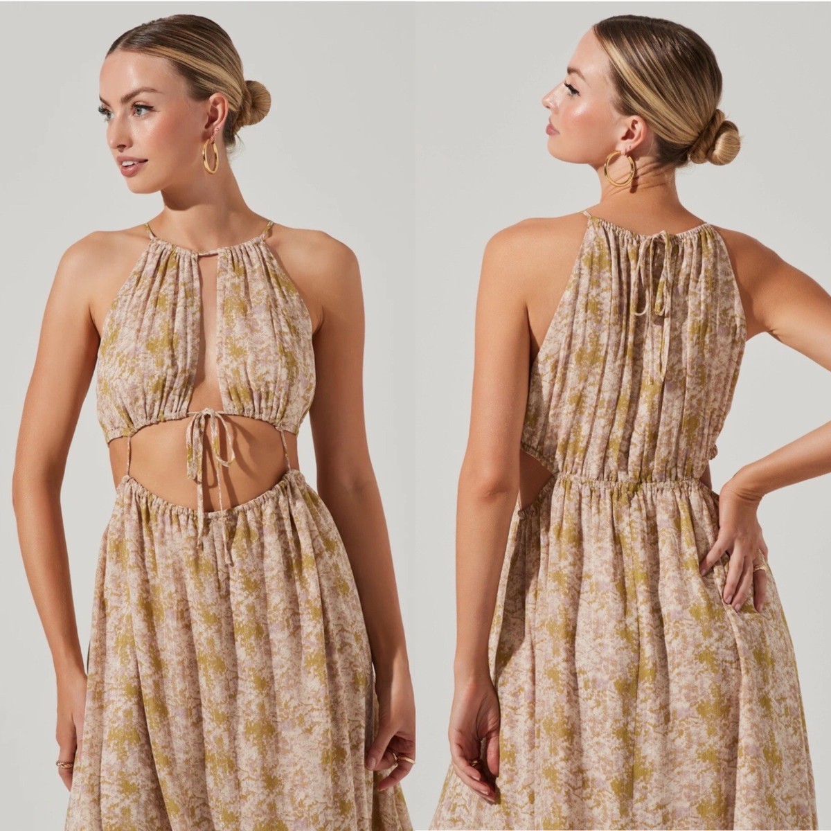 Astr The Label Mid Cutout Maxi Dress Astr The Label Mid Cutout Maxi Dress