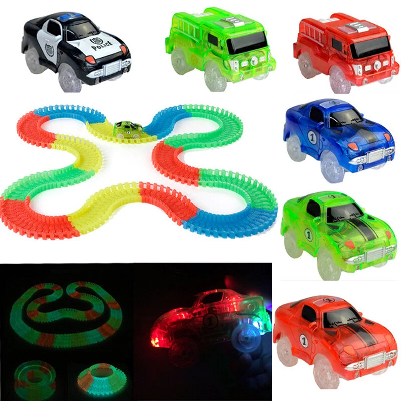 Magic- Tracks Glow in the Dark 5 LED Light Up Race Car Rennstrecken Spielzeug - Bild 2 von 4