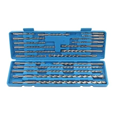 SDS Plus Rotary Hammer Drill Bit Set Carbide Tip Masonry Concrete Drill Bit 20PC