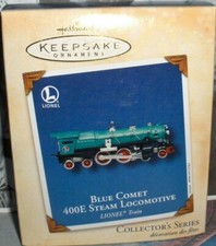 Blue Comet'2002-400E Steam Locomotive Train,Hallmark Tree Ornament- FREE SHIP