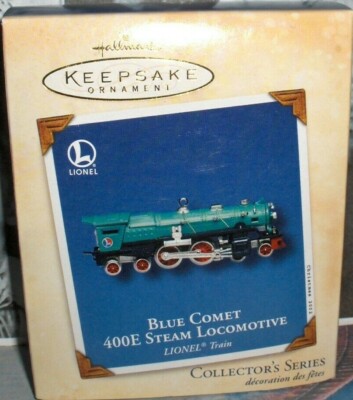 Blue Comet'2002-400E Steam Locomotive Train,Hallmark Tree Ornament- FREE SHIP