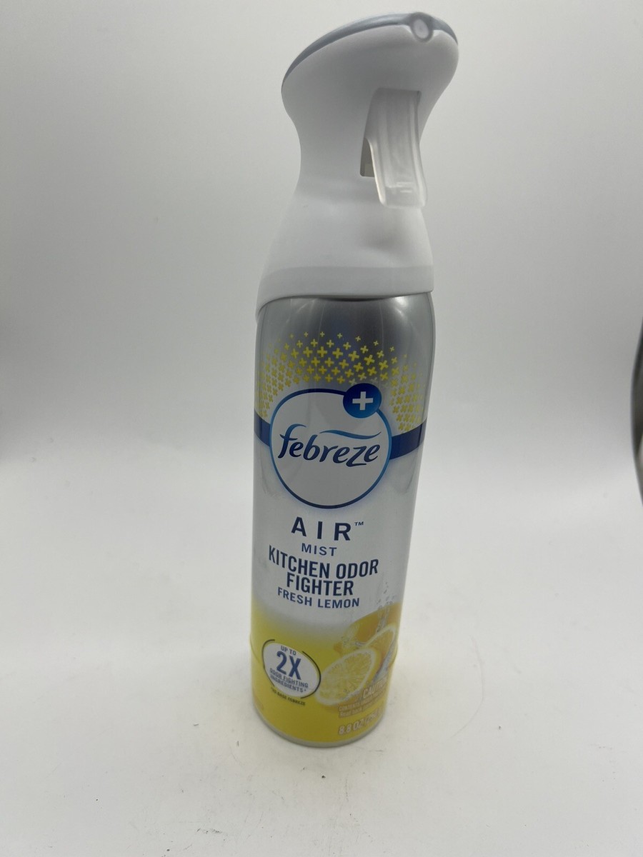 anti tobacco febreze Febreze Air Kitchen Odor Eliminator Spray Fresh Lemon Scent Pet Safe 8.8 Oz