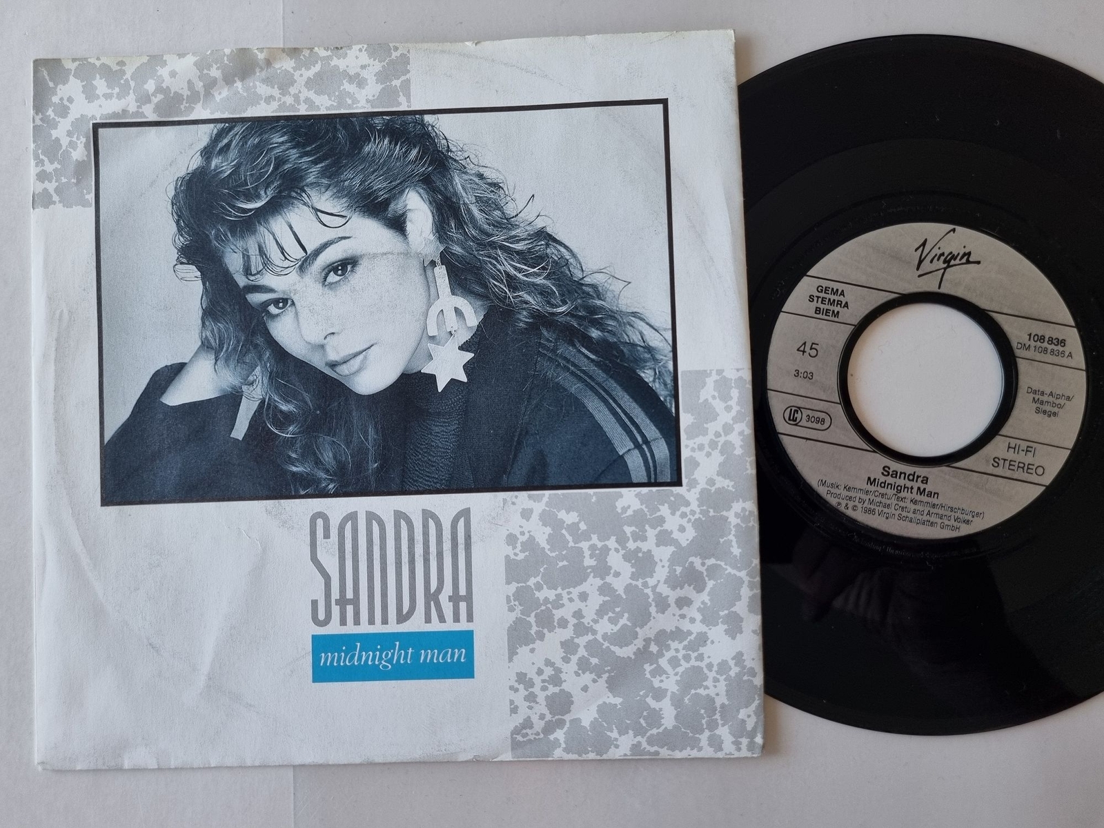 Sandra Cretu Lauer - Midnight man 7'' Vinyl Germany