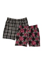 NEW Tommy Bahama Holiday Holly Plaid Boxer Set - 2 Pack - Red Floral - Small