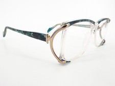 NOS Vintage Neostyle Mondial 757 Eyeglasses FRAME 541 Blue Green 56 14-130 J661