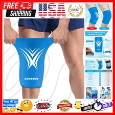 XXL Knee Ice Pack Wrap around Entire Knee after Surgery, Reusable Gel Ice Pack f
