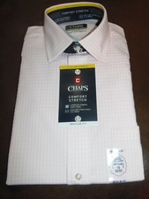 CHAPS - MEN - DRESS SHIRT - PINK - SIZE 15    (32-33)   (CL-A-1-90)