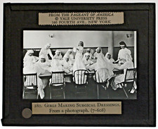 MLS  - #280 Girls Making Surgical Dressings  From Photograph    MLS167