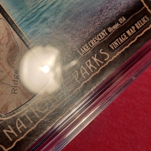 Goodwin Champions National Parks Olympic Crescent Lake Map Relic NP-55 /38 CGC 8 - Picture 4 of 6