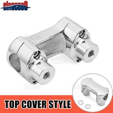Chrome 2'' Risers 1.25'' Handlebar Clamp For Harley Softail Fat Bob Fat Boy Dyna