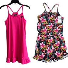 Hurley Girls Large 14-16 Dress  Romper Set- 2 Pack