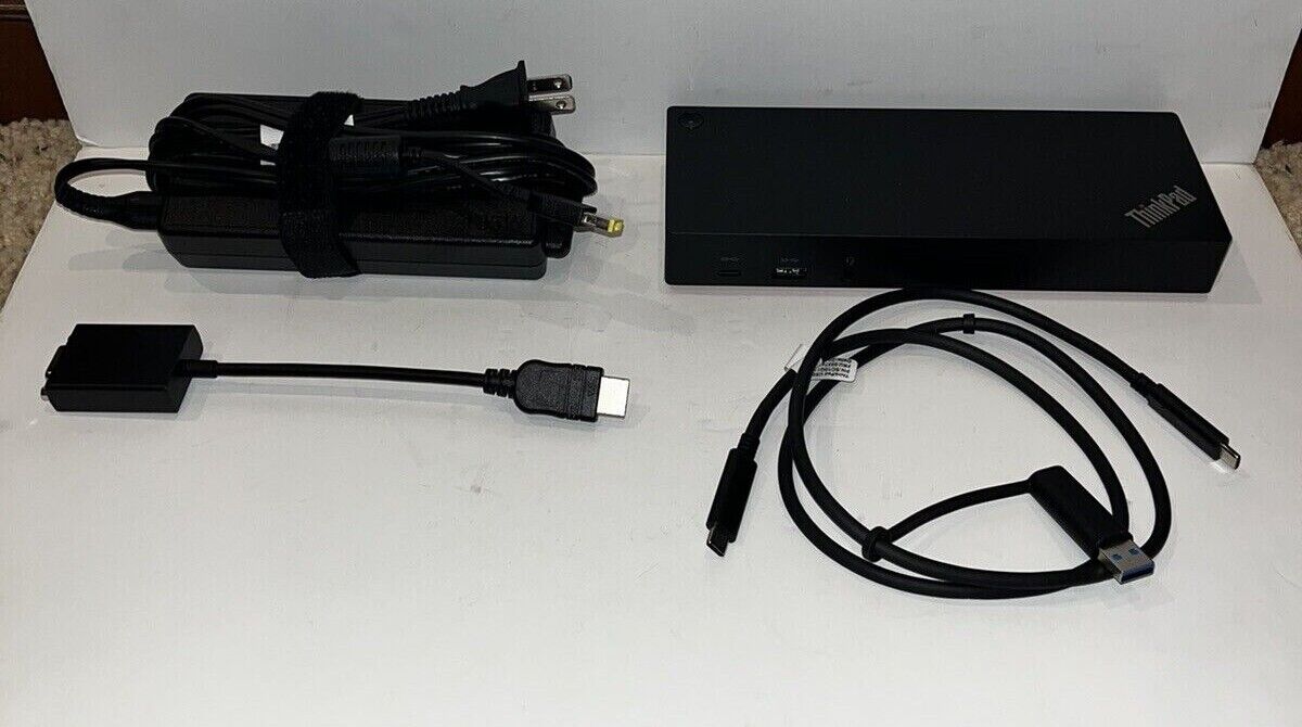 LENOVO ThinkPad Hybrid USB-C with USB-A Dock 40AF DUD9011D1 with VGA Adaptor