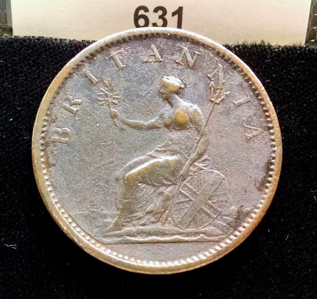 1806 GREAT BRITAIN GEORGE III PENNY COIN #631
