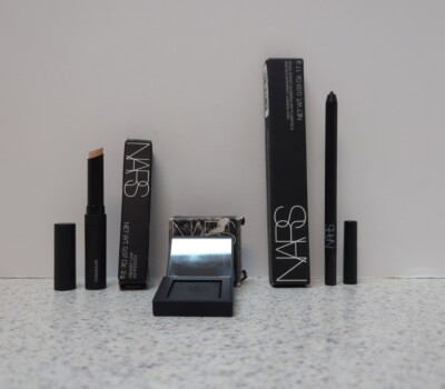 NARS Concealer,Light & Long Wear Eyeliner,Black & Dual Intensity Eyeshadow,Black