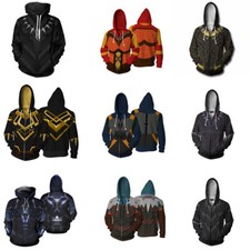 Black Panther 2 Wakanda Forever 3D Hoodies Cosplay Superhero Sweatshirts Jacket
