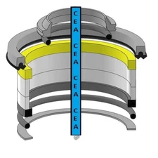 134848 Hydraulic Cylinder Seal Kit Fits Gehl SL4640E SL4840E SL5240E