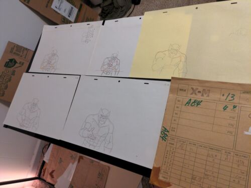 Marvel animation cels Production Art Marvel Comics WOLVERINE AND THE X-MEN X1 - Picture 1 of 8