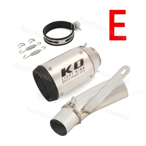 Carbon\Steel Exhaust Muffler Mid Pipe For QJMOTOR QJ800GS-G SRK800RR 2023-2024 - Picture 9 of 14