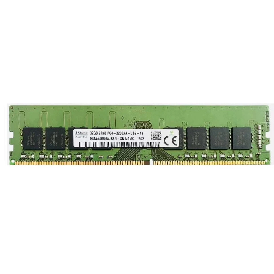 Hynix 128GB 4X32GB DDR4 3200MHz PC4-25600 2RX8 UDIMM Memory Ram HMAA4GU6AJR8N-XN - Image 2 of 4